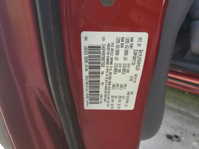 1D4GP45R76B573325 - 2006 DODGE CARAVAN SXT BURGUNDY photo 12