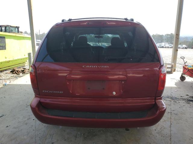 1D4GP45R76B573325 - 2006 DODGE CARAVAN SXT BURGUNDY photo 6