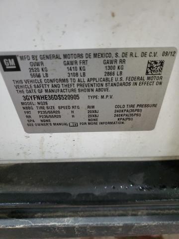 3GYFNHE36DS520905 - 2013 CADILLAC SRX PERFORMANCE COLLECTION Blanc photo 13