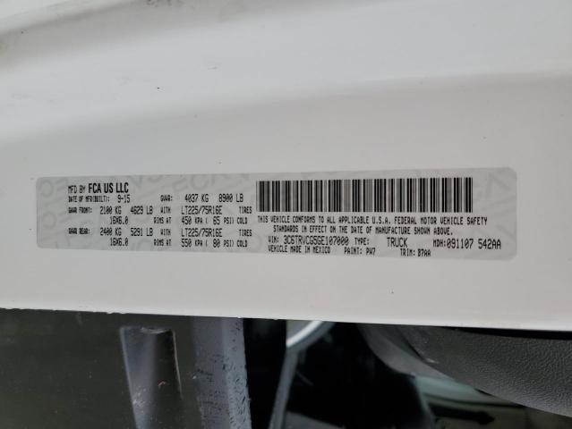 3C6TRVCG5GE107000 - 2016 RAM PROMASTER 2500 HIGH WHITE photo 14
