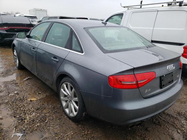 WAUFFAFL6DA176452 - 2013 AUDI A4 PREMIUM PLUS GRAY photo 2