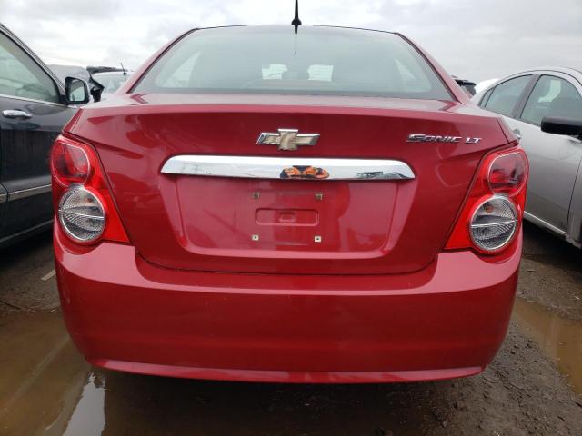 1G1JC5SH3D4104145 - 2013 CHEVROLET SONIC LT RED photo 6