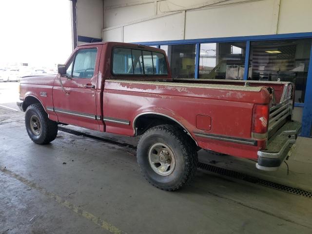 2FTEF14N9MCA07284 - 1991 FORD F150 BURGUNDY photo 2