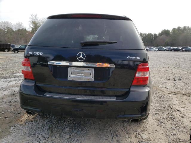 4JGBB75E56A124019 - 2006 MERCEDES-BENZ ML 500 BLACK photo 6