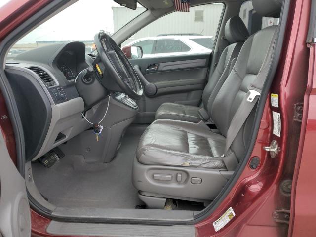 JHLRE38738C032871 - 2008 HONDA CR-V EXL BURGUNDY photo 7