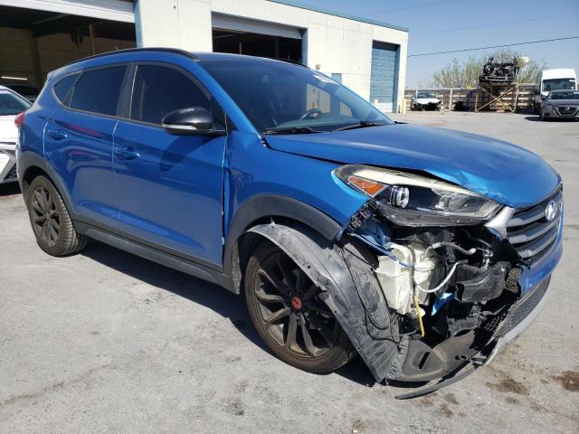 KM8J33A28HU458625 - 2017 HYUNDAI TUCSON LIMITED BLUE photo 4