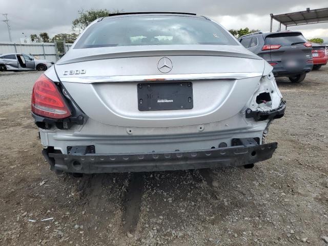 55SWF4JB5FU076595 - 2015 MERCEDES-BENZ C 300 SILVER photo 6