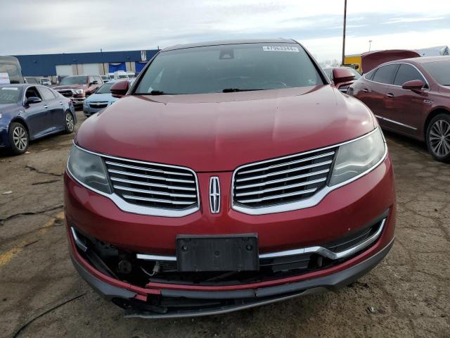 2LMTJ8LRXGBL58993 - 2016 LINCOLN MKX RESERVE RED photo 5