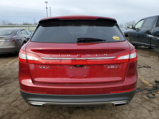 2LMTJ8LRXGBL58993 - 2016 LINCOLN MKX RESERVE RED photo 6