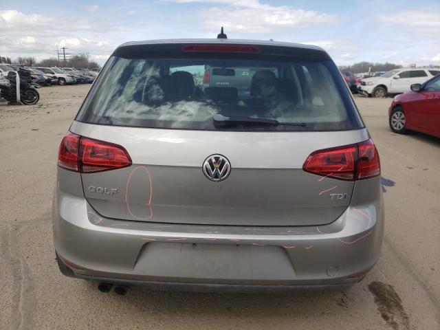 3VWRA7AU3FM073784 - 2015 VOLKSWAGEN GOLF TDI SILVER photo 6