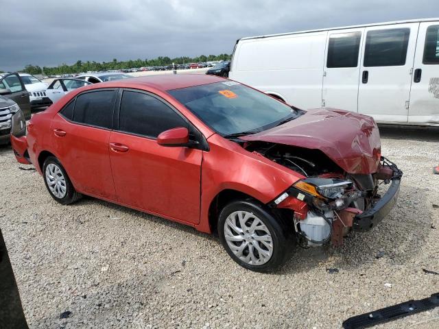 5YFBURHE9KP886622 - 2019 TOYOTA COROLLA L RED photo 4