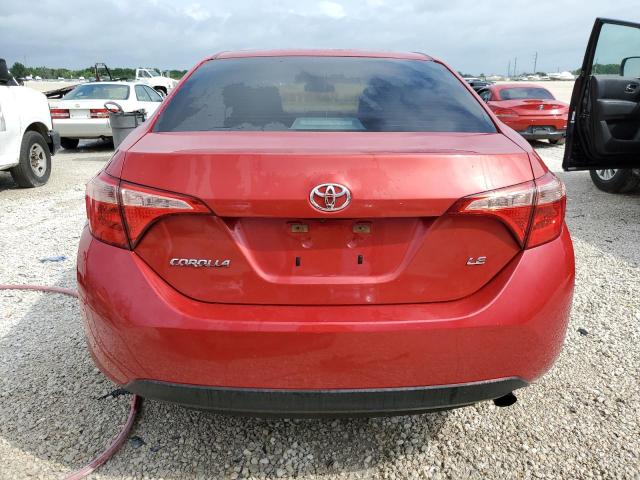 5YFBURHE9KP886622 - 2019 TOYOTA COROLLA L RED photo 6