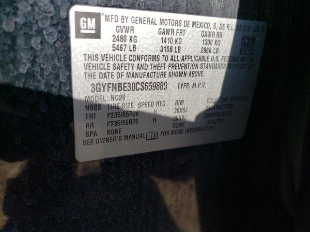 3GYFNBE30CS659889 - 2012 CADILLAC SRX PERFORMANCE COLLECTION Қара фото 13