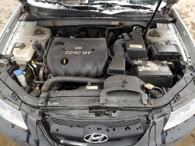 5NPET46C38H389706 - 2008 HYUNDAI SONATA GLS SILVER photo 11