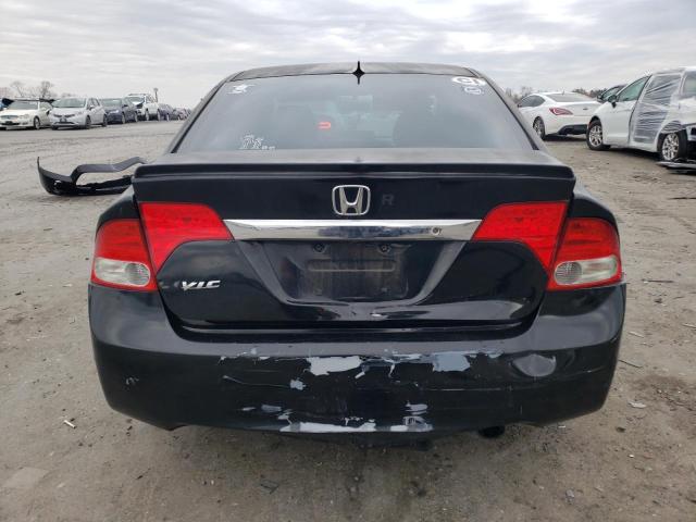 2HGFA16659H541080 - 2009 HONDA CIVIC LX-S BLACK photo 6