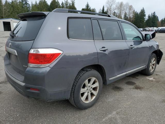 5TDBK3EH8CS157800 - 2012 TOYOTA HIGHLANDER BASE GRAY photo 3