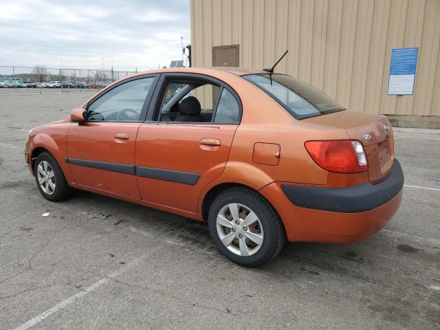 KNADE223596499424 - 2009 KIA RIO BASE ORANGE photo 2