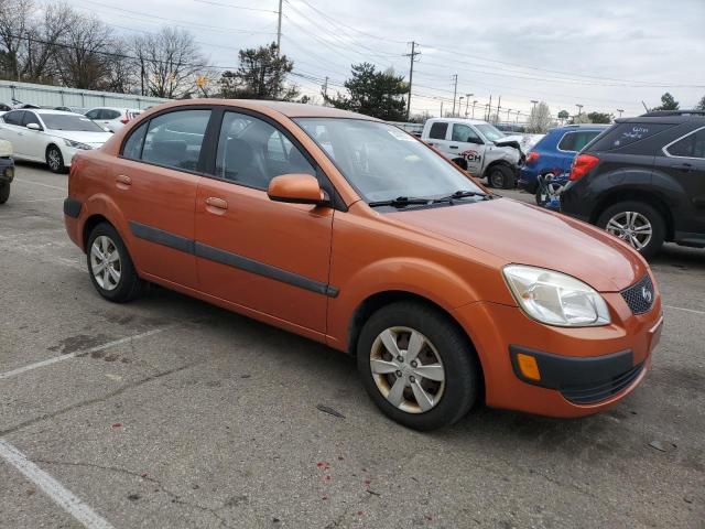 KNADE223596499424 - 2009 KIA RIO BASE ORANGE photo 4