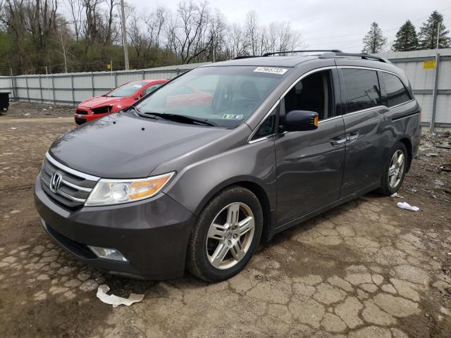 5FNRL5H94CB014083 - 2012 HONDA ODYSSEY TOURING GRAY photo 1