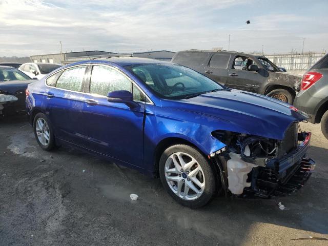 3FA6P0HD8ER149816 - 2014 FORD FUSION SE BLUE photo 4