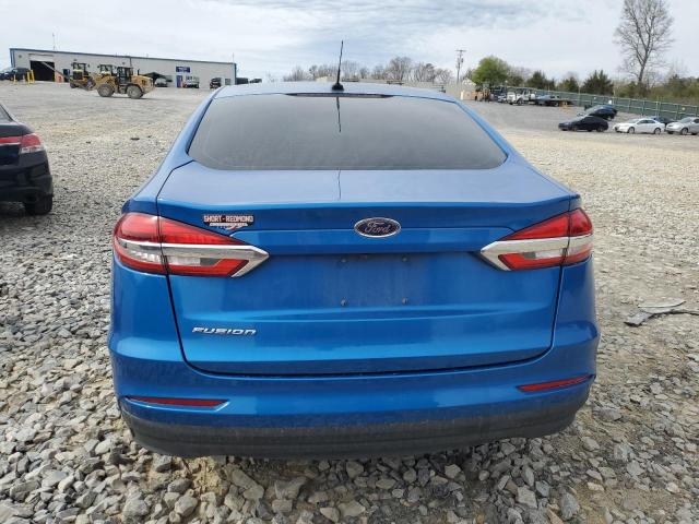 3FA6P0G78KR130609 - 2019 FORD FUSION S BLUE photo 6