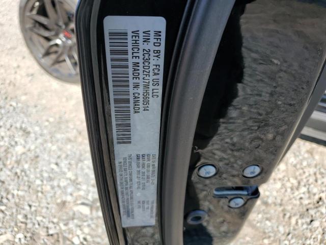 2C3CDZFJ7MH560514 - 2021 DODGE CHALLENGER R/T SCAT PACK BLACK photo 12