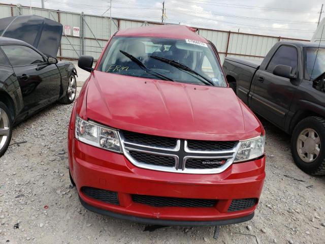 3C4PDCAB9DT566865 - 2013 DODGE JOURNEY SE RED photo 5