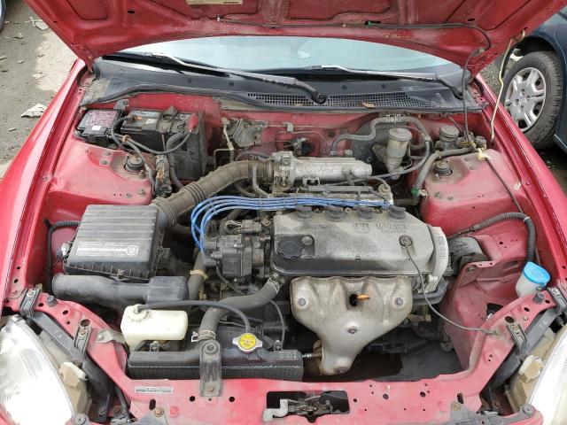 JHMEG114XSS001042 - 1995 HONDA CIVIC DEL SOL S RED photo 11