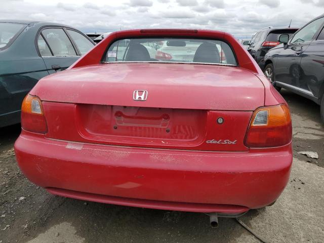JHMEG114XSS001042 - 1995 HONDA CIVIC DEL SOL S RED photo 6