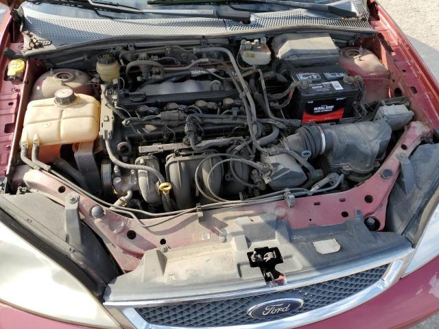 1FAFP34N45W204324 - 2005 FORD FOCUS ZX4 RED photo 11