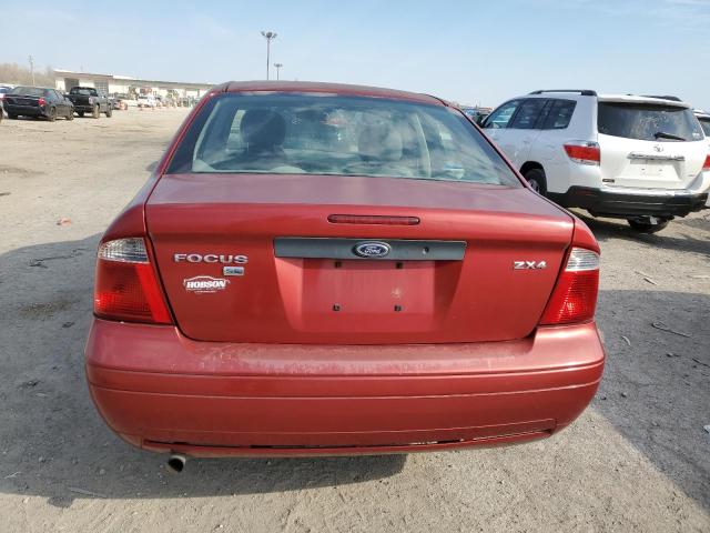 1FAFP34N45W204324 - 2005 FORD FOCUS ZX4 RED photo 6