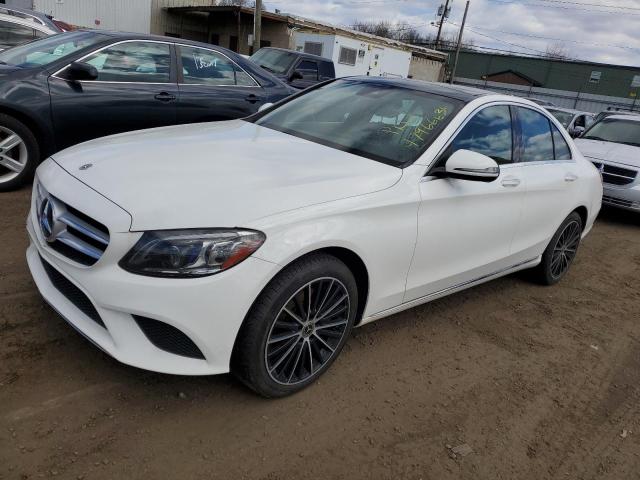 55SWF8EB0KU289949 - 2019 MERCEDES-BENZ C 300 4MATIC WHITE photo 1