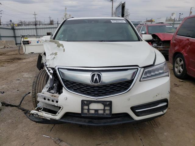 5FRYD4H95GB011801 - 2016 ACURA MDX ADVANCE WHITE photo 5