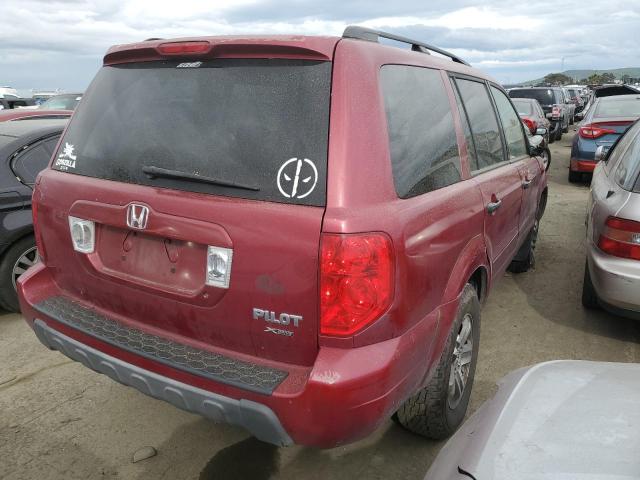 5FNYF18575B042133 - 2005 HONDA PILOT EXL RED photo 3