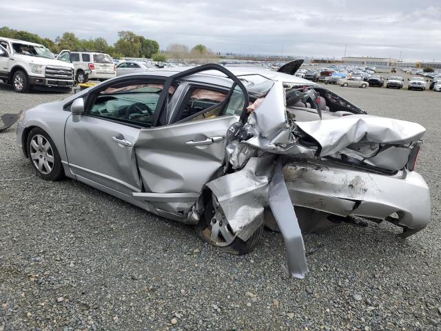 1HGFA16586L016052 - 2006 HONDA CIVIC LX SILVER photo 2