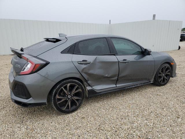SHHFK7H93JU226082 - 2018 HONDA CIVIC SPORT TOURING GRAY photo 3