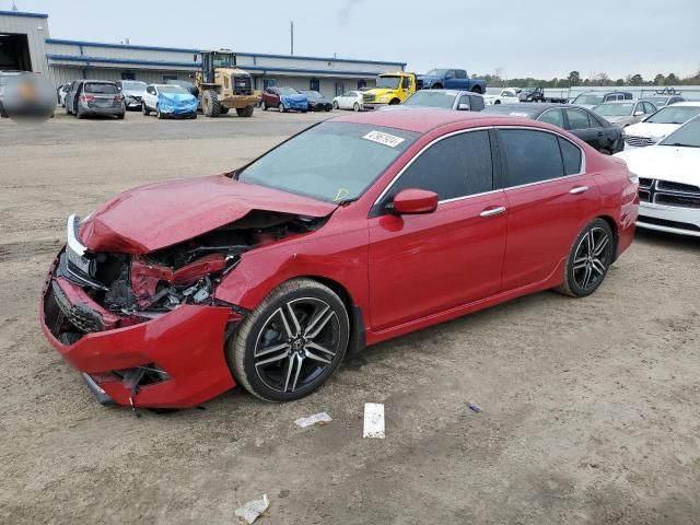 1HGCR2F50GA200514 - 2016 HONDA ACCORD SPORT RED photo 1