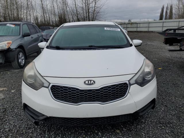 KNAFK4A69G5587596 - 2016 KIA FORTE LX WHITE photo 5