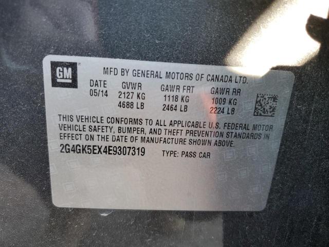 2G4GK5EX4E9307319 - 2014 BUICK REGAL 灰色 照片 12