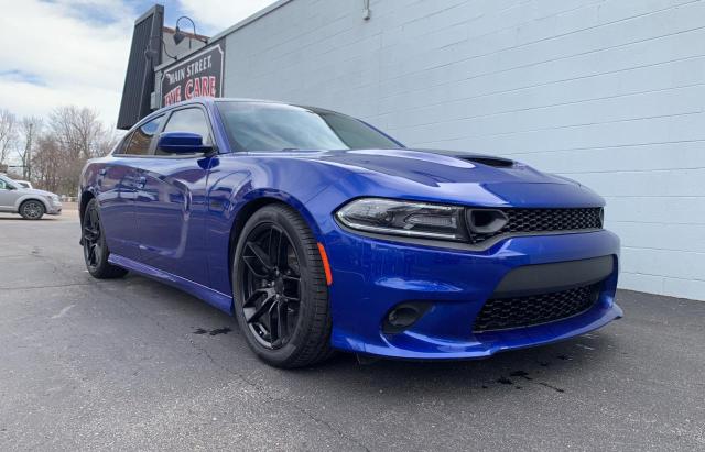 2C3CDXGJ6KH662130 - 2019 DODGE CHARGER SCAT PACK BLUE photo 1