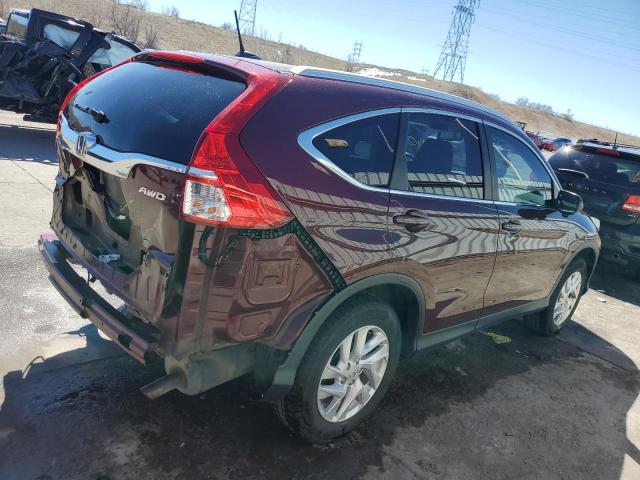 2HKRM4H73FH607509 - 2015 HONDA CR-V EXL BURGUNDY photo 3