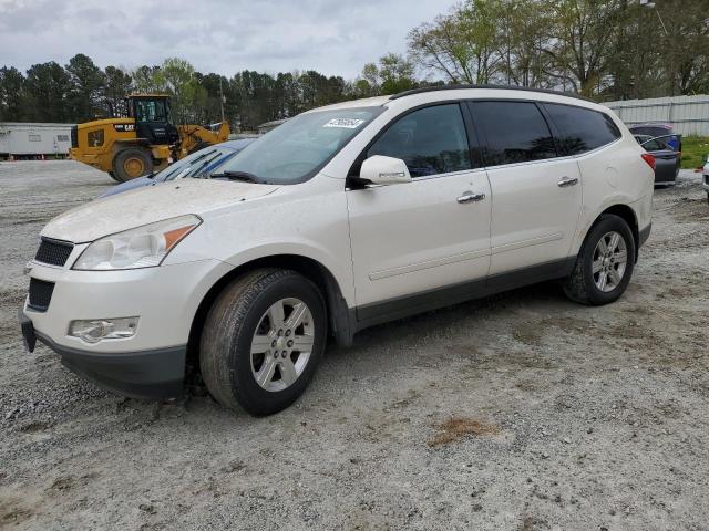 1GNKRJED6CJ343806 - 2012 CHEVROLET TRAVERSE LT WHITE photo 1