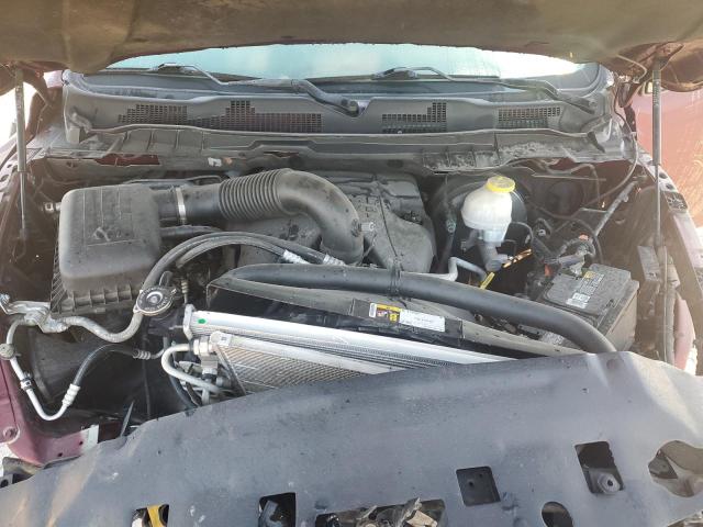 1C6RR6LT4KS573777 - 2019 RAM 1500 CLASS SLT ბურგუნდია ფოტო 11