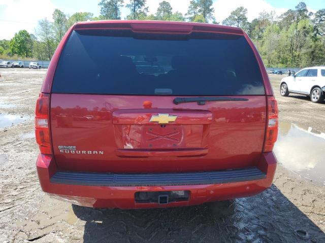 1GNSKJE77DR182478 - 2013 CHEVROLET SUBURBAN K1500 LT MAROON photo 6