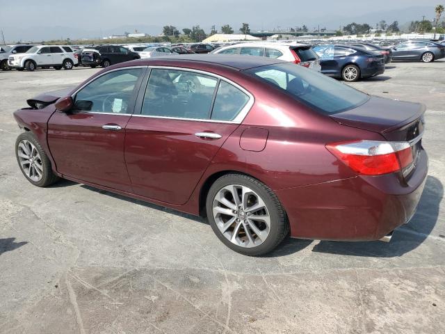 1HGCR2F52EA297888 - 2014 HONDA ACCORD SPORT BURGUNDY photo 2