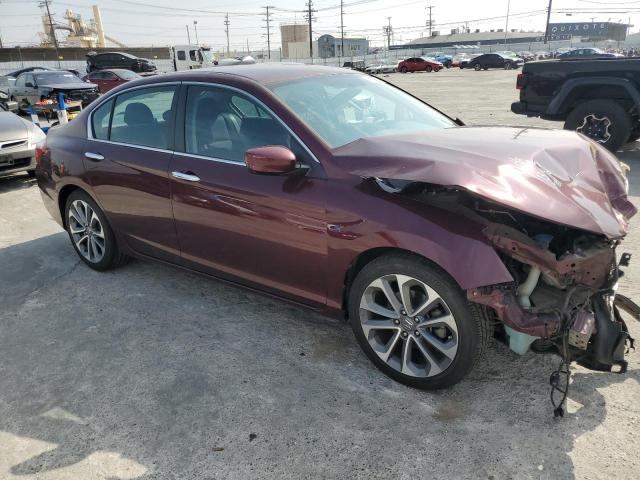 1HGCR2F52EA297888 - 2014 HONDA ACCORD SPORT BURGUNDY photo 4