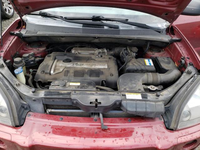 KM8JM12B86U382546 - 2006 HYUNDAI TUCSON GL RED photo 12