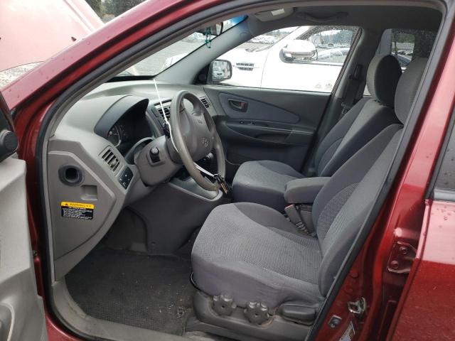 KM8JM12B86U382546 - 2006 HYUNDAI TUCSON GL RED photo 7