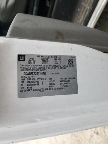 1GCWGFCA7D1191722 - 2013 CHEVROLET EXPRESS G2 თეთრი ფოტო 13