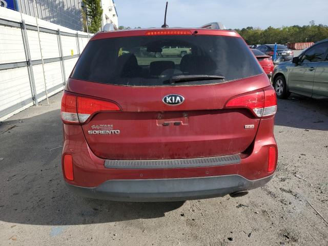 5XYKT4A62FG631961 - 2015 KIA SORENTO LX RED photo 6